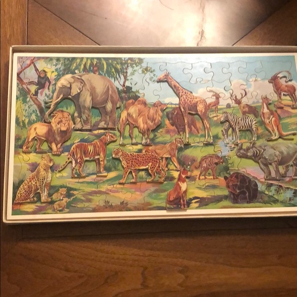 VINTAGE Victory Wood Educational Children Puzzle - Picture 3 of 9